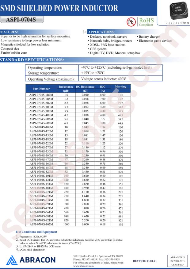 ASPI-0704S-151M-T