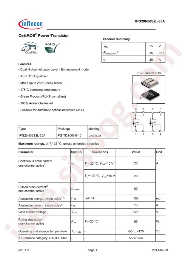 IPG20N06S2L-35A