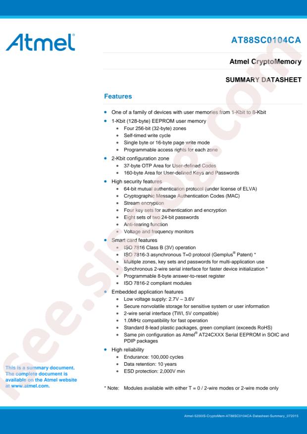 AT88SC0104CA-SH-T