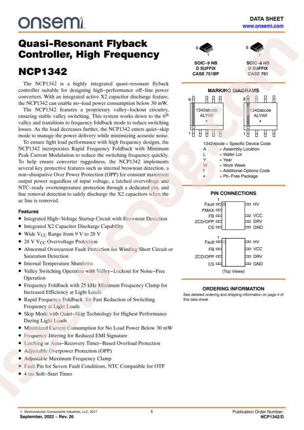 NCP1342AMDCDAD1R2G