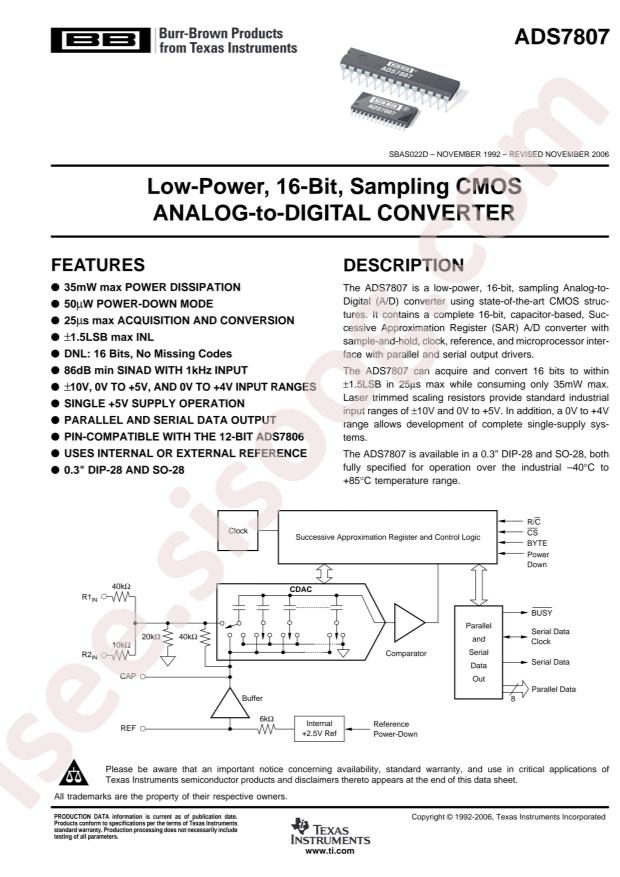 ADS7807U