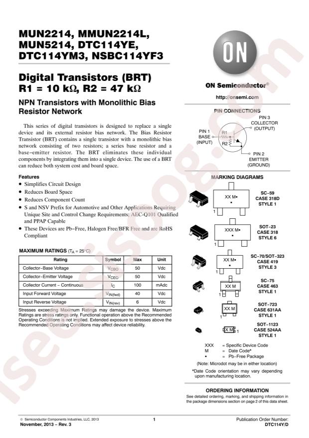 MMUN2214LT1G