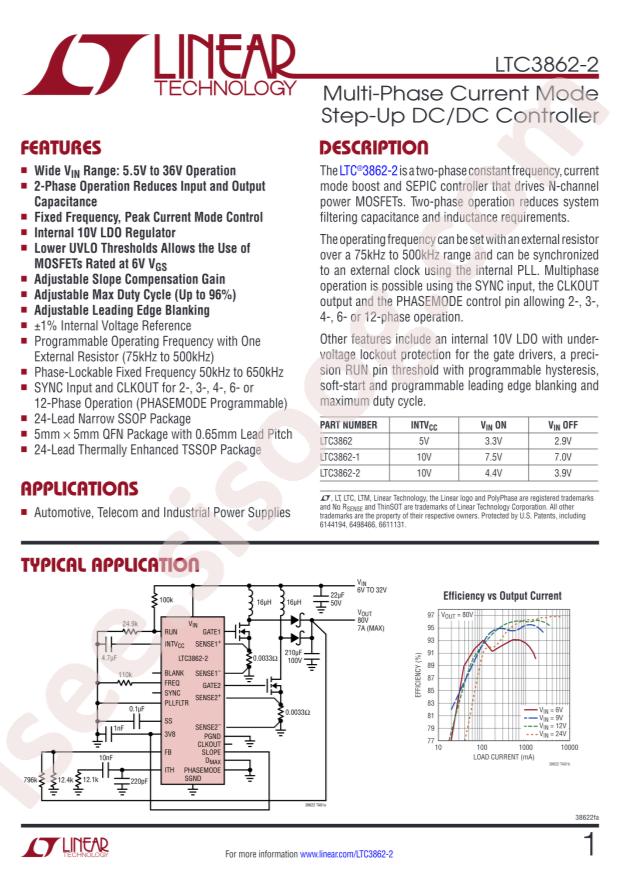 LTC3862EFE-2#TRPBF