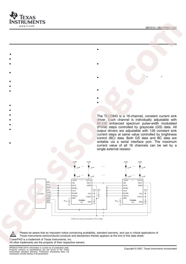 TLC5943PWP