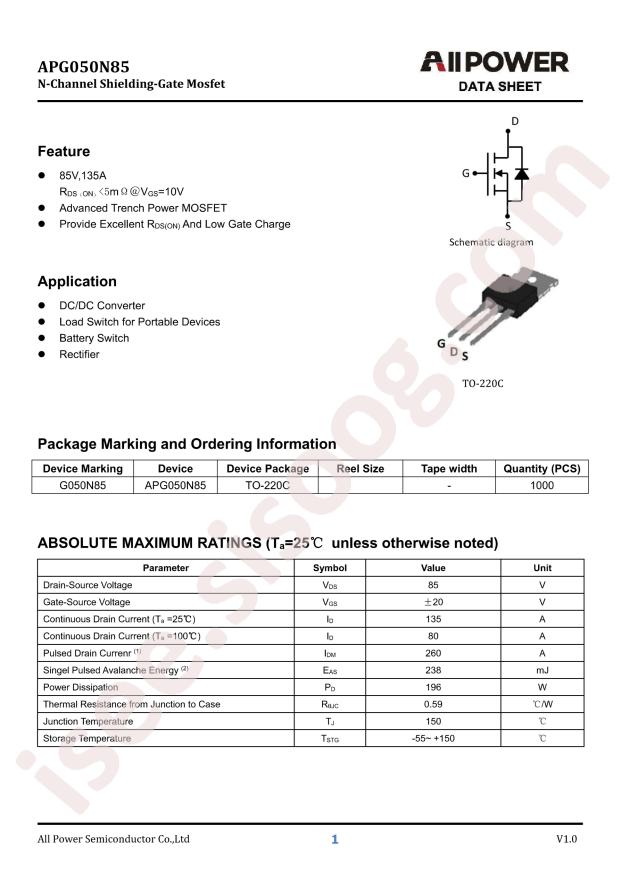 ALLPOWER APG050N85