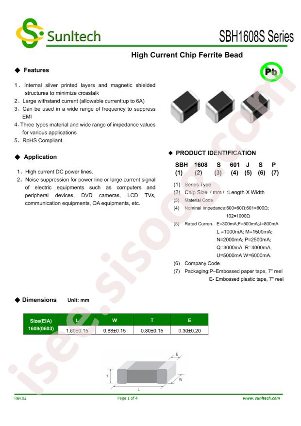 SBH1608S600QSP