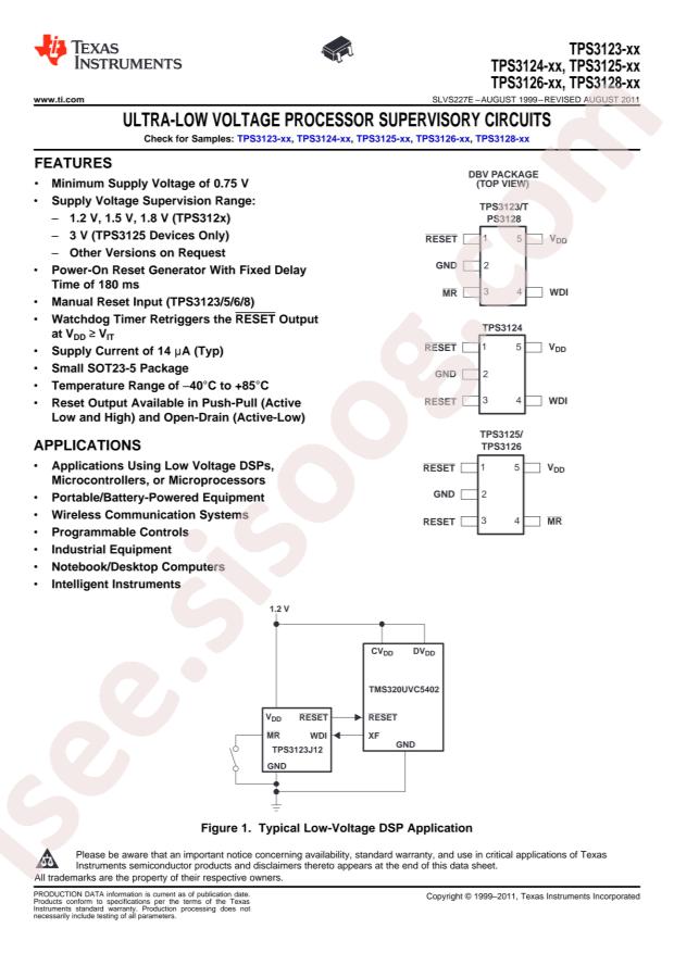 TPS3125L30DBVR