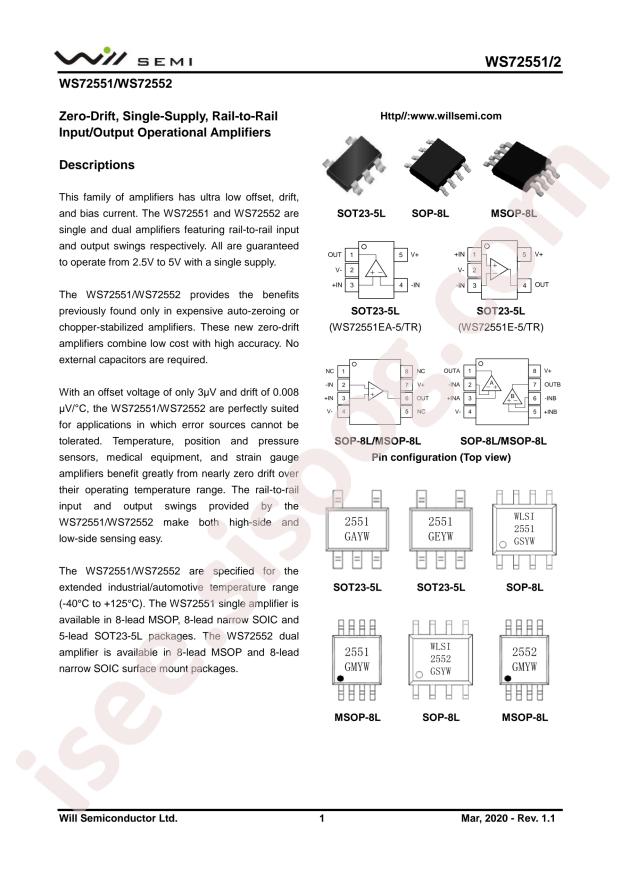 WS72551M-8/TR