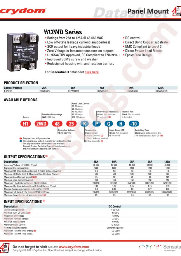H12WD4850PG