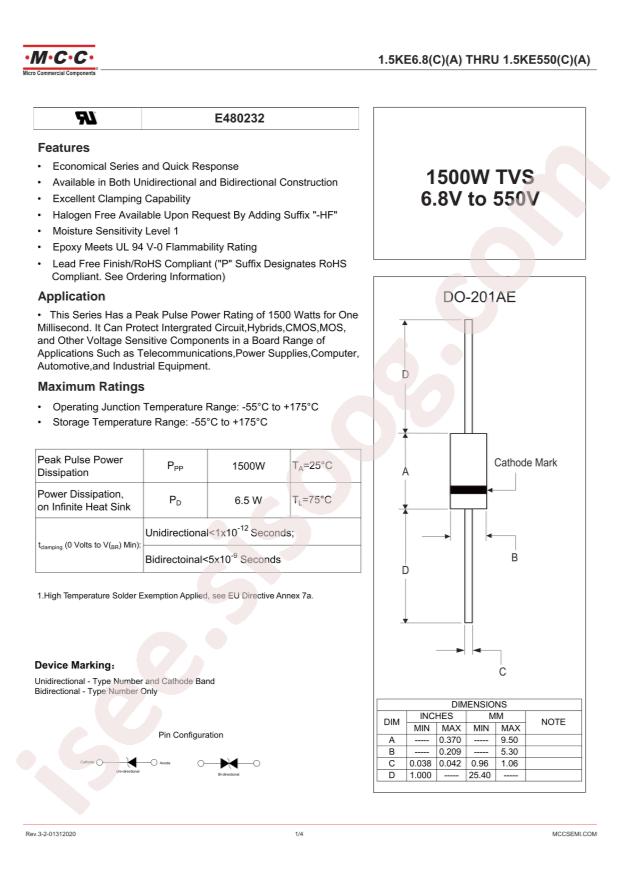 1.5KE250A-TP