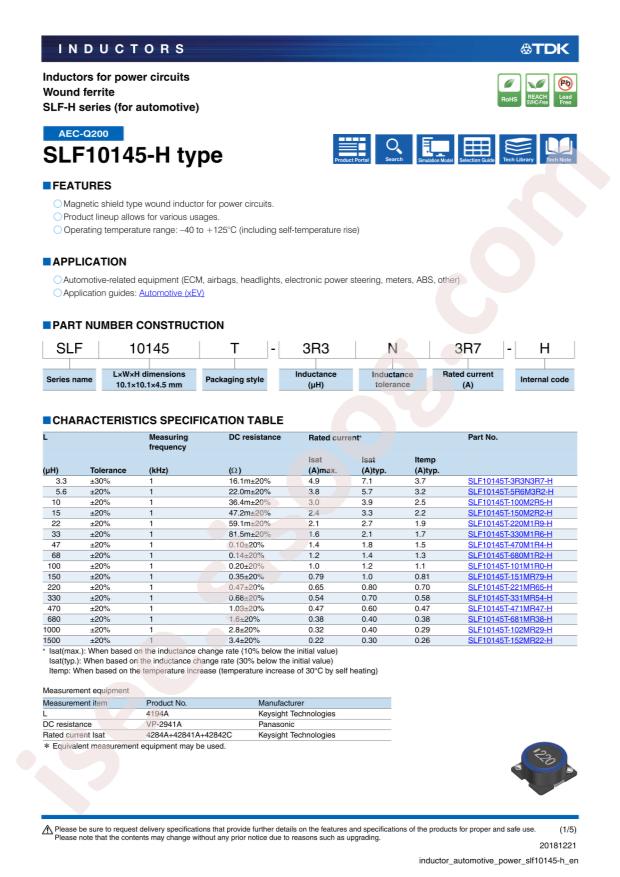 SLF10145T-100M2R5-H