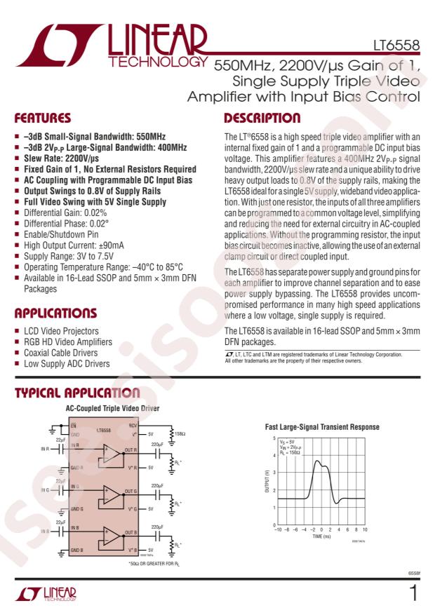 LT6558CDHC#PBF