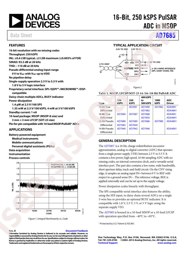 AD7685BCPZRL7