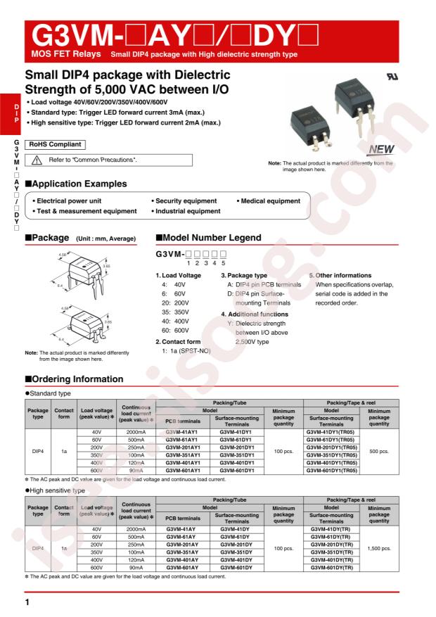 G3VM-601DY1(TR05)