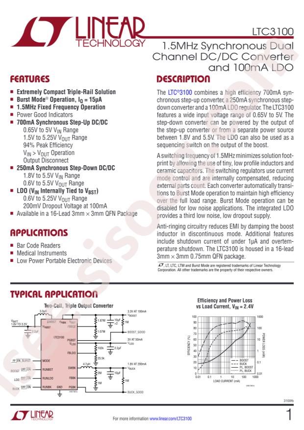 LTC3100EUD#PBF