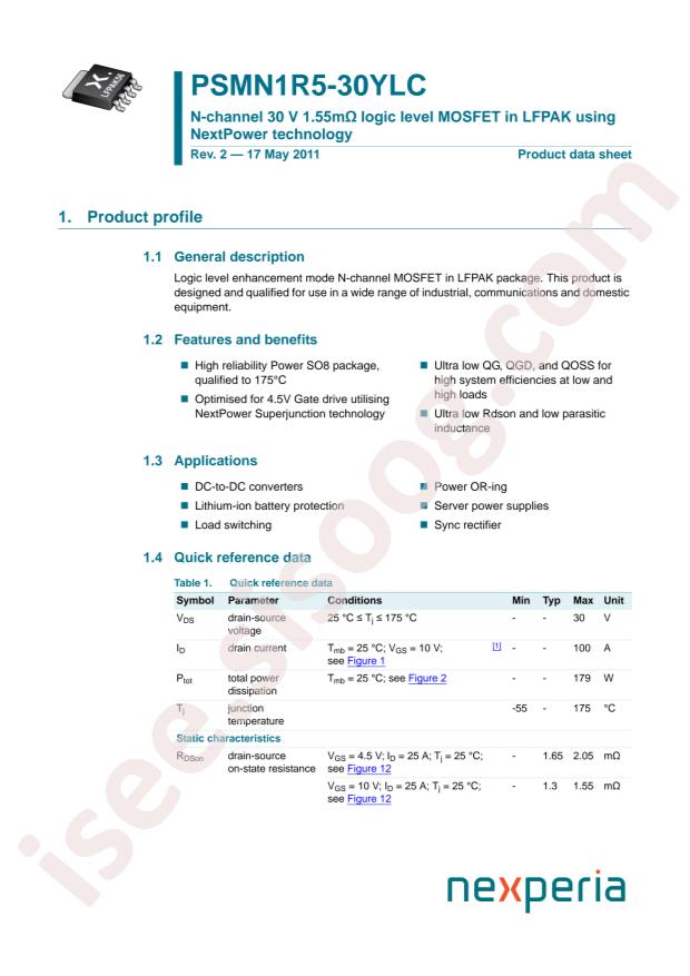 PSMN1R5-30YLC,115