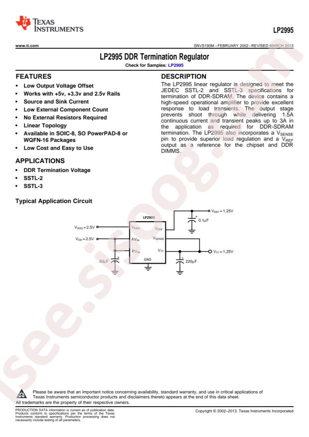 LP2995MX/NOPB