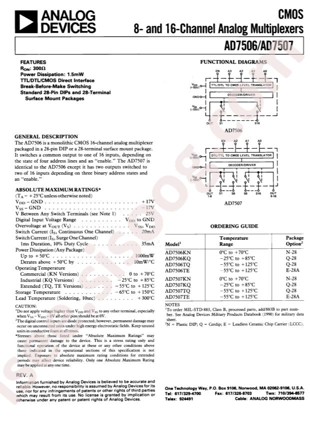 AD7506KNZ