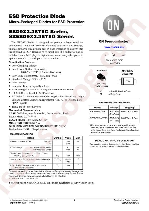 ESD9X7.0ST5G