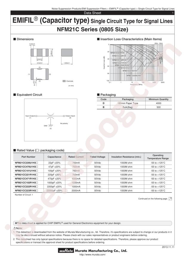 muRata NFM21CC220U1H3D