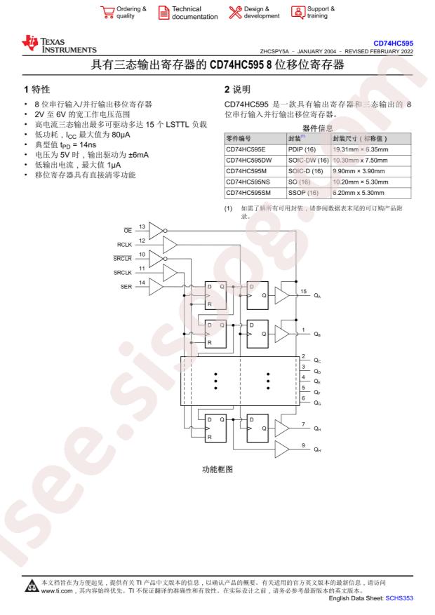 CD74HC595E