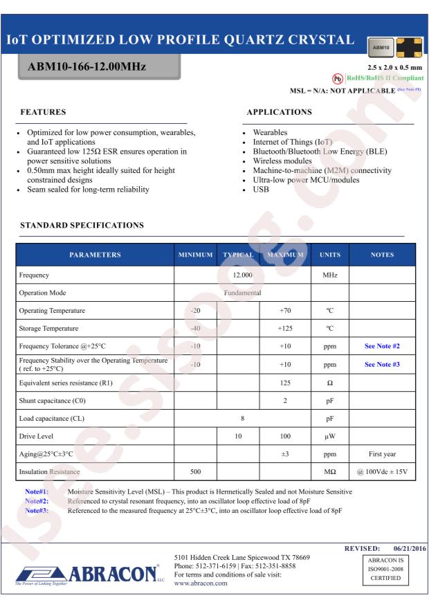 ABM10-166-12.000MHZ-T3