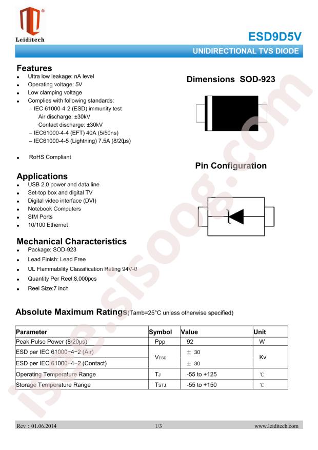 ESD9D5V
