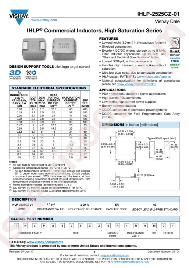 IHLP2525CZER2R2M01