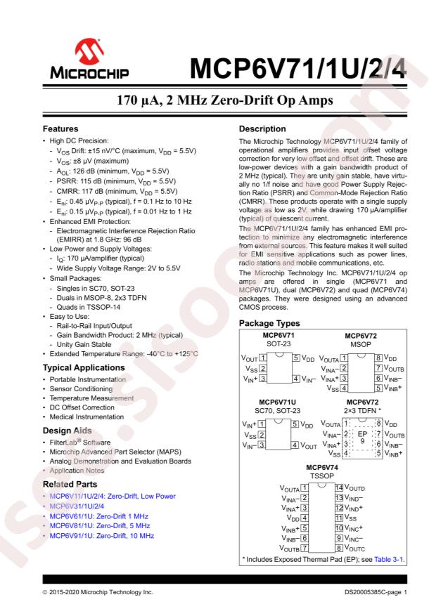 MCP6V74T-E/ST