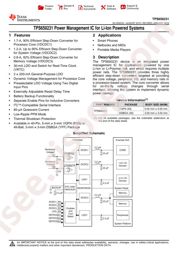 TPS650231RSBT