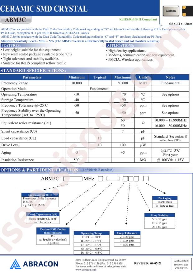 ABM3C-11.0592MHZ-D4Y-T