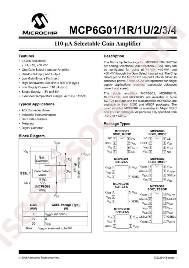 MCP6G04-E/SL