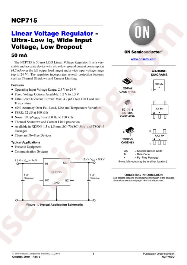 NCP715MX50TBG