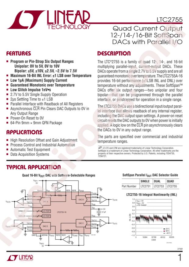 LTC2755CUP-12#PBF