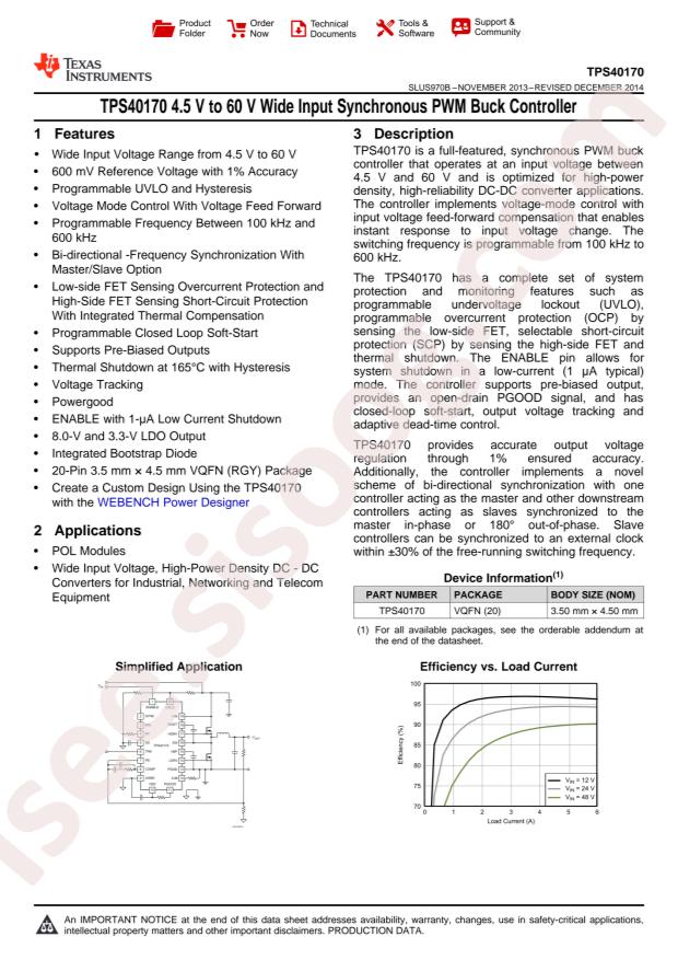 TPS40170RGYR