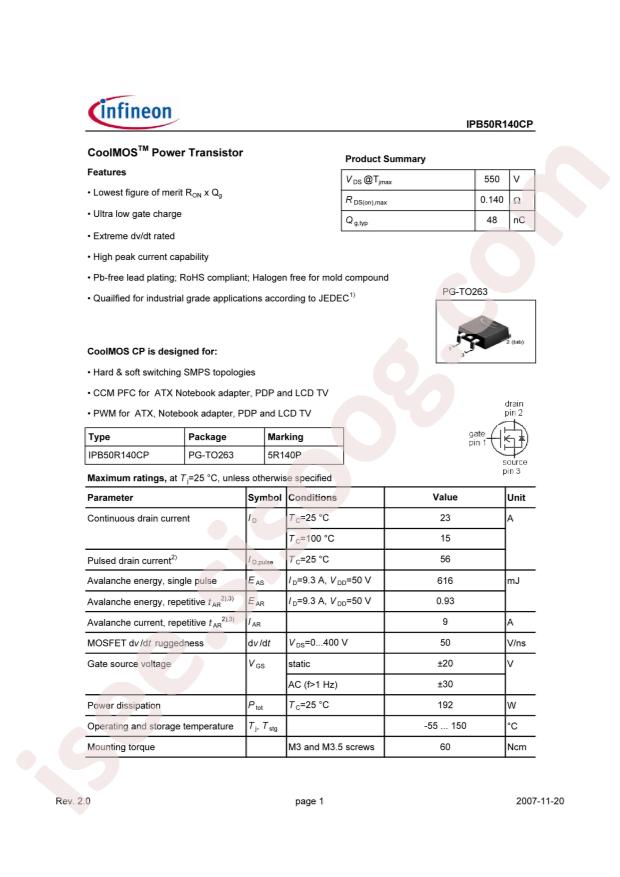 IPB50R140CP