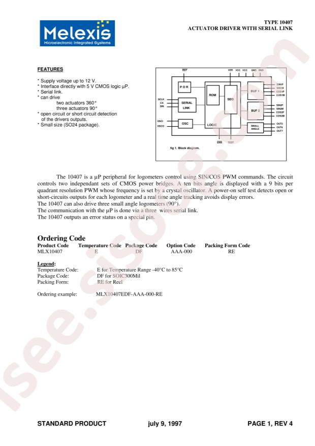 MLX10407EDF-AAA-000-SP