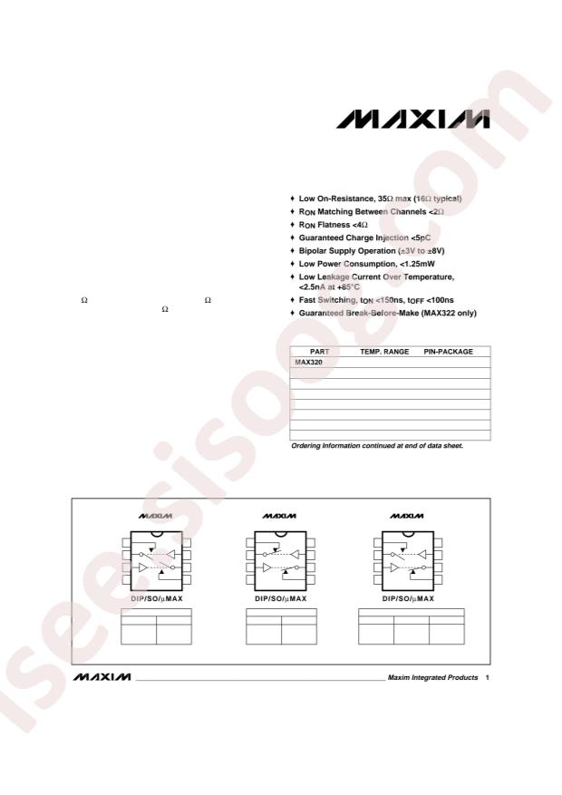 MAX322CSA+