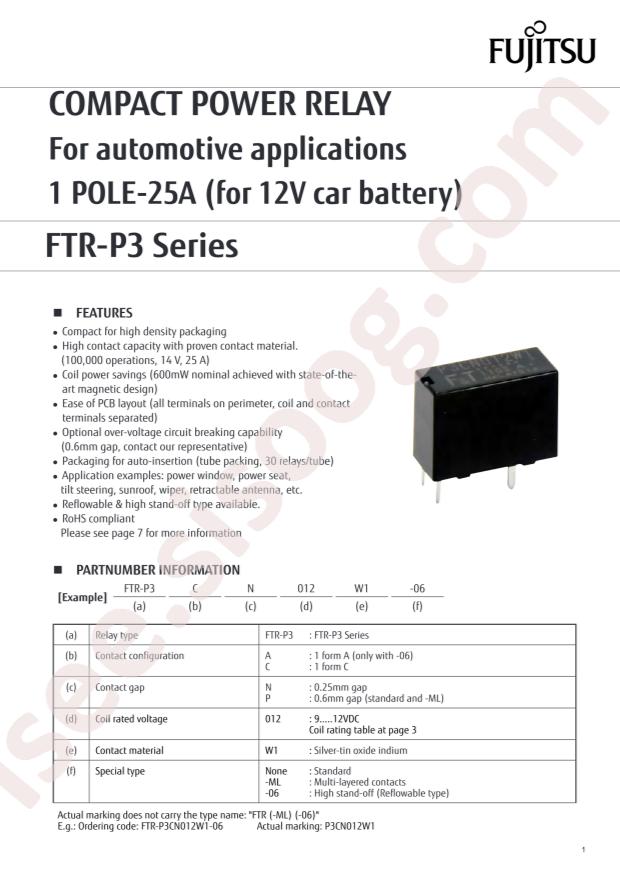 FTR-P3CP024W1-06