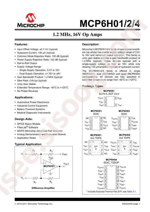 MCP6H04T-E/SL