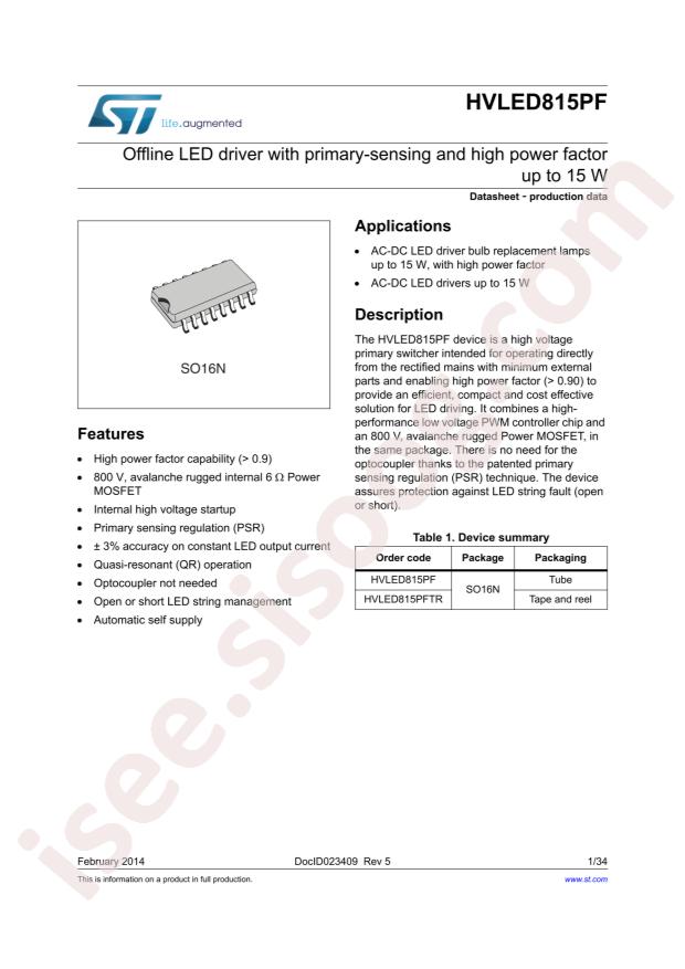 HVLED815PFTR