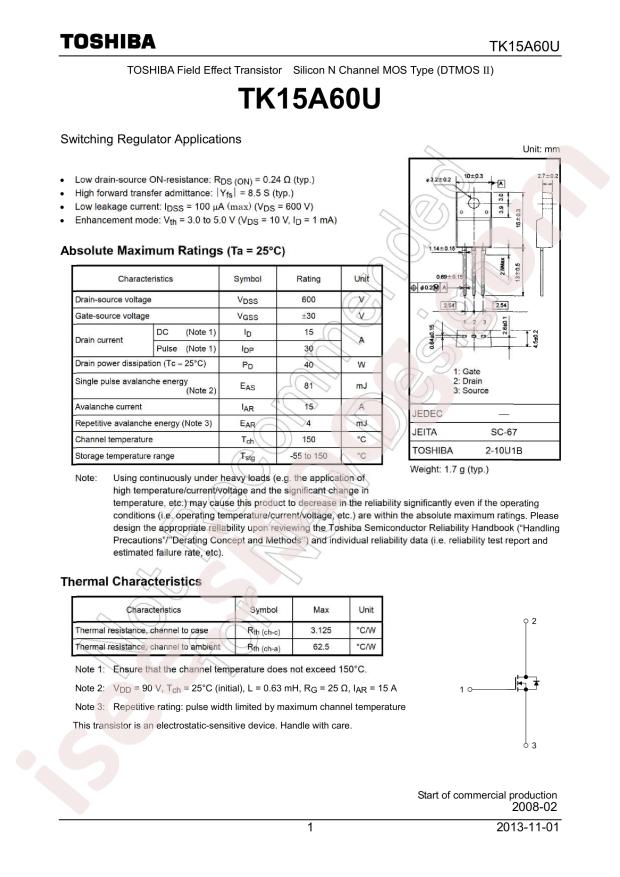 TK15A60U(STA4,X,M)