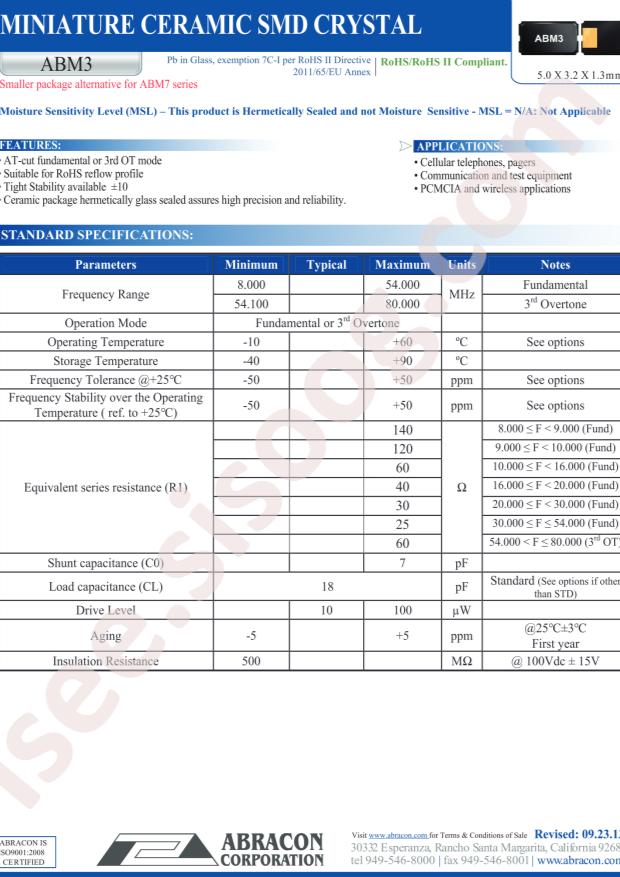 ABM3-12.000MHZ-D2Y-T