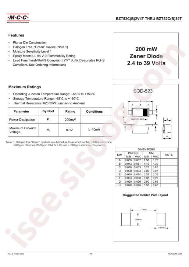 BZT52C3V9T-TP