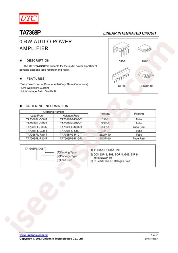 TA7368PG-R10-R