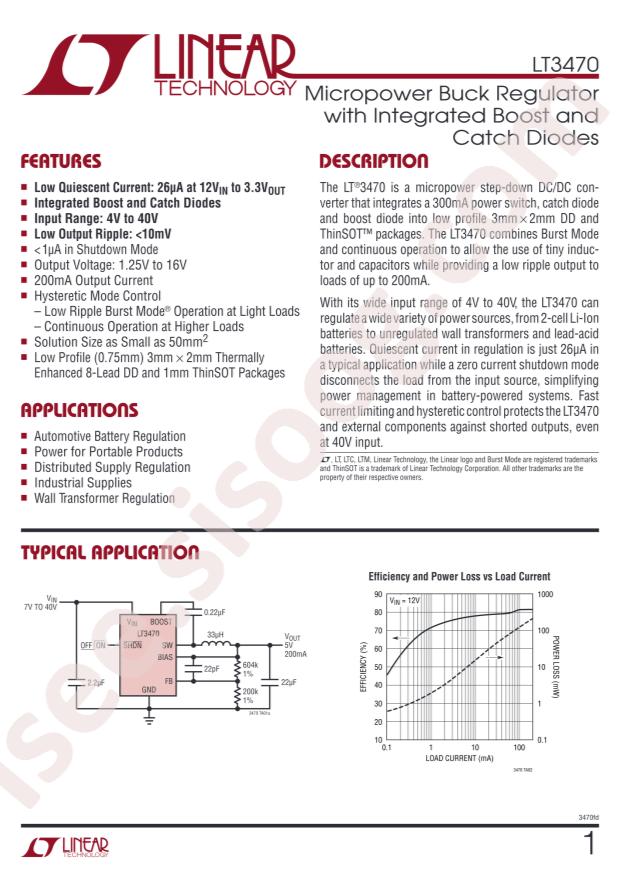 LT3470ETS8#PBF