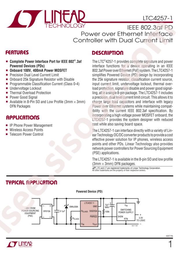 LTC4257IDD-1#PBF