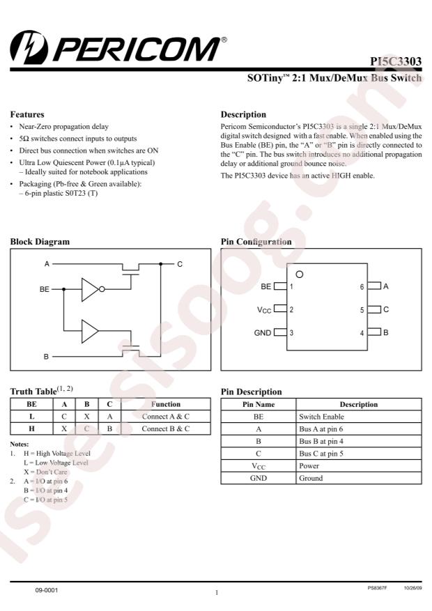 PI5C3303TEX