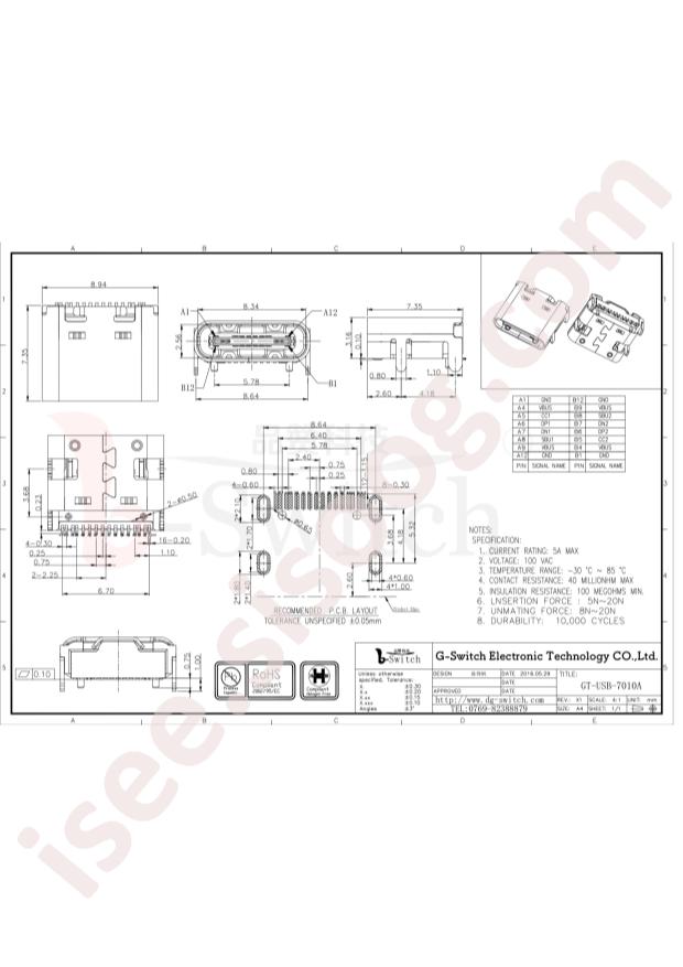 GT-USB-7010D