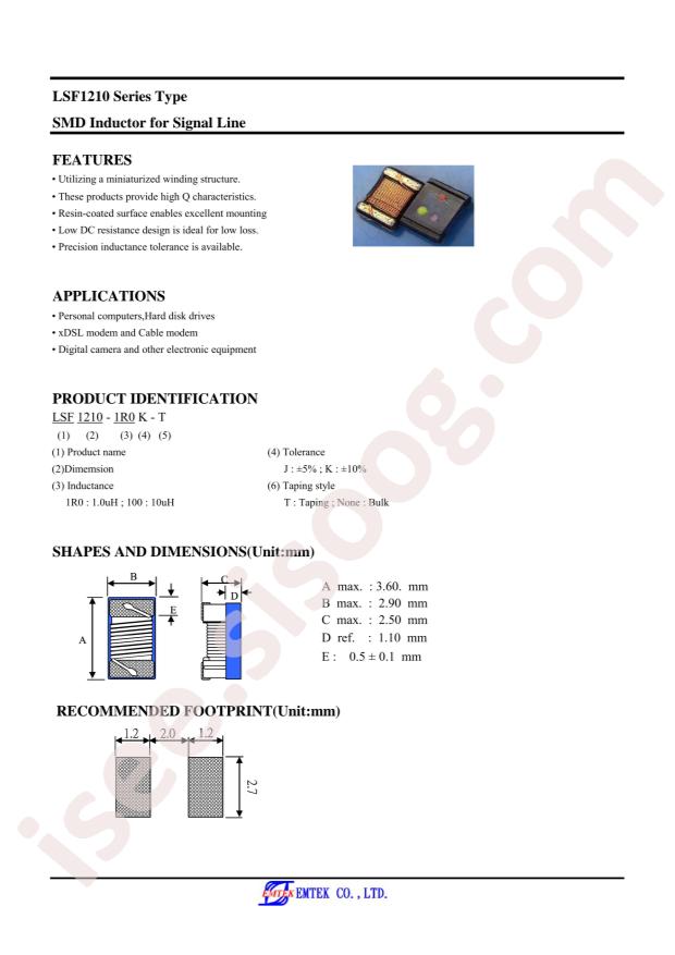 LSF1210-101J-T